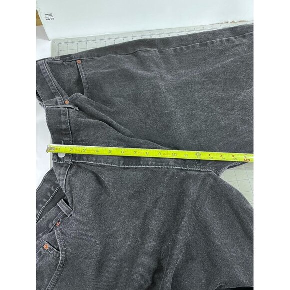 Levis Men's 550 Black Denim Jeans W50 L34 Relaxed Fit Cotton VG++ - Picture 9 of 10